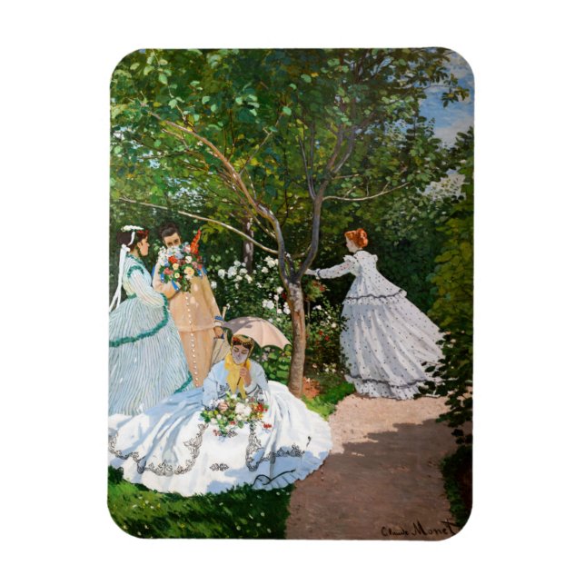 Magnet Flexible Claude Monet - Les femmes dans le jardin (Vertical)