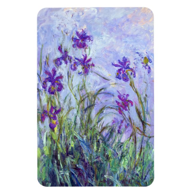 Magnet Flexible Claude Monet - Lilac Irises / Iris Mauves (Vertical)