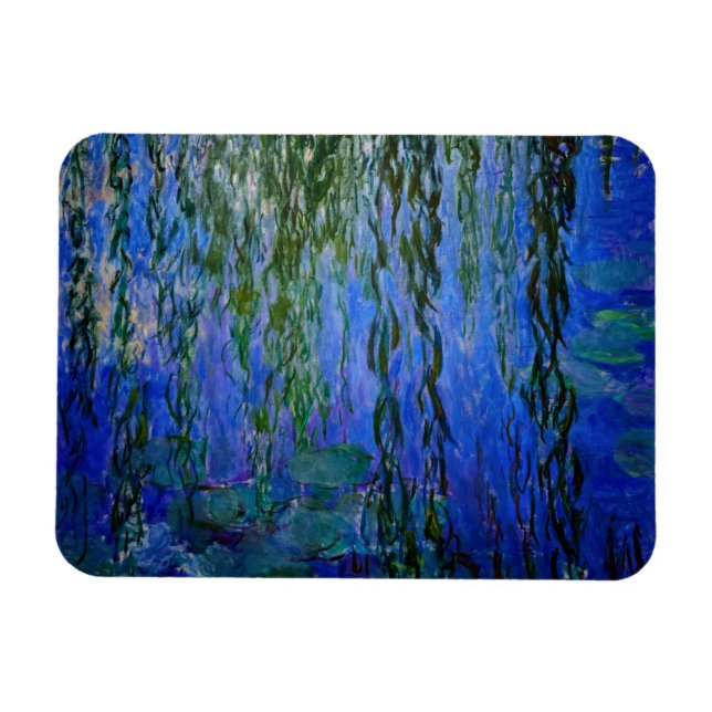 Magnet Flexible Claude Monet - Lys d'eau avec saule plumant (Horizontal)