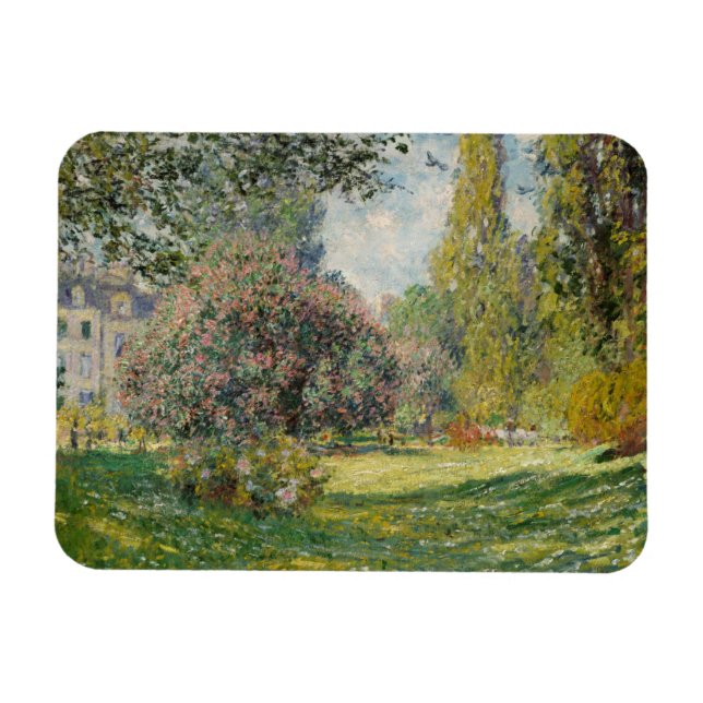 Magnet Flexible Claude Monet | Paysage : Le Parc Monceau (Horizontal)