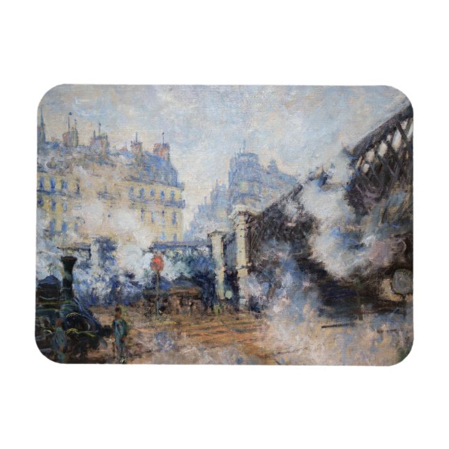 Magnet Flexible Claude Monet - Pont de l'Europe, Gare Saint-Lazare (Horizontal)