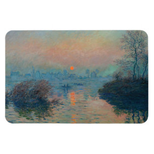 Magnet Flexible Claude Monet - Sunset on the Seine at Lavacourt