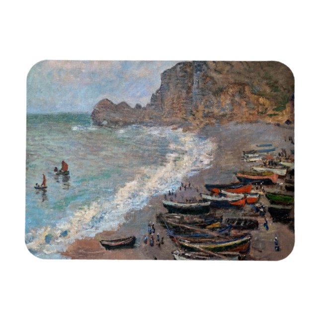 Magnet Flexible Claude Monet - The Beach at Etretat (Horizontal)