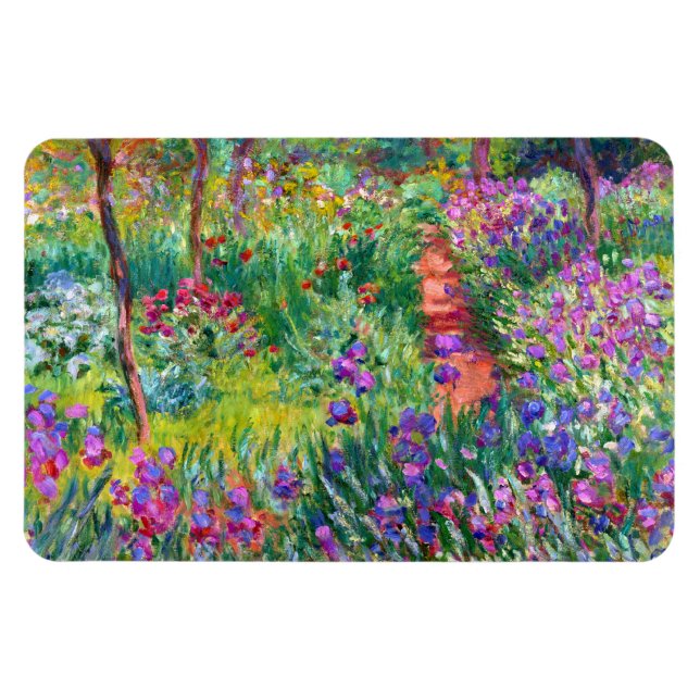 Magnet Flexible Claude Monet : The Iris Garden at Giverny (Horizontal)