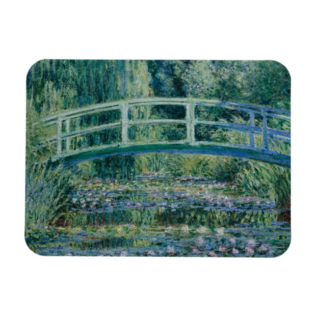 Magnet Flexible Claude Monet - Water Lilies et pont japonais (Horizontal)