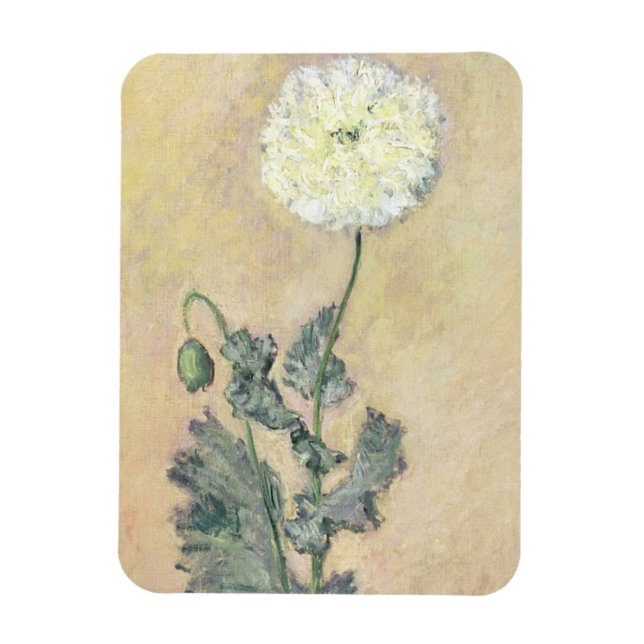 Magnet Flexible Claude Monet | White Poppy (Vertical)