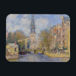 Magnet Flexible Claude Monet - Windmills près de Zaandam<br><div class="desc">The Zuiderkerk,  Amsterdam - Claude Monet,  Huile sur toile,  1874</div>