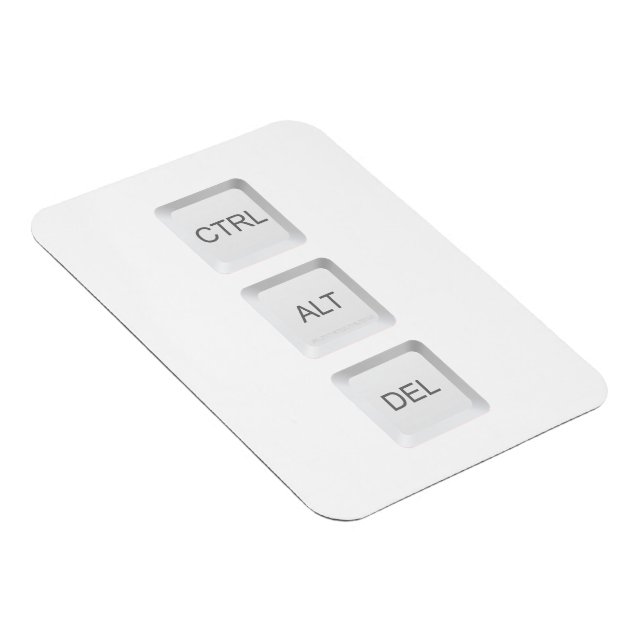 Magnet Flexible Clavier d'ordinateur CTRL ALT DEL de SlipperyJoe (Côté Droit)