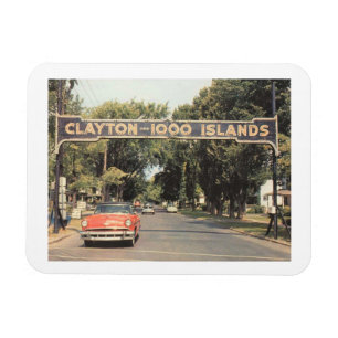 Magnet Flexible Clayton Thousand Islands NY, 1959 Style Vintage