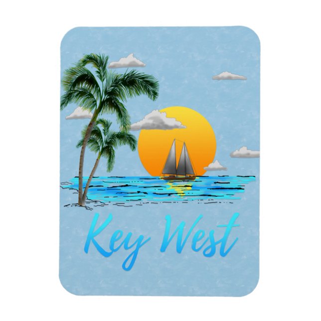 Magnet Flexible Clé de navigation Ouest Floride (Vertical)