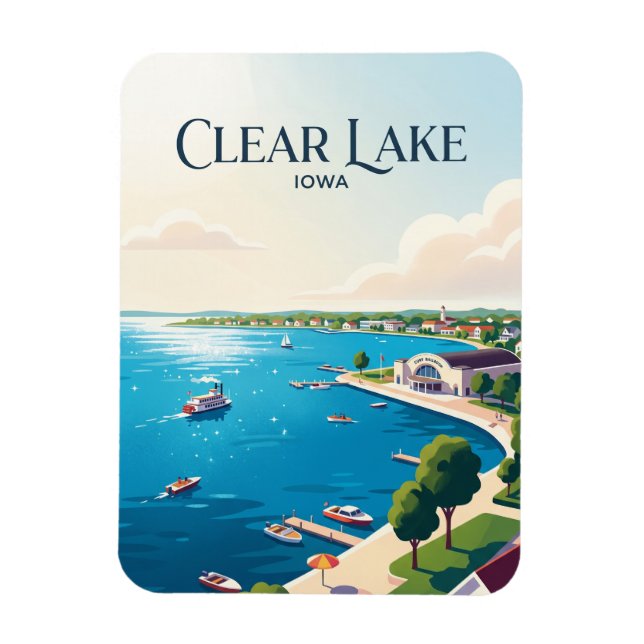 Magnet Flexible Clear Lake États-Unis (Vertical)