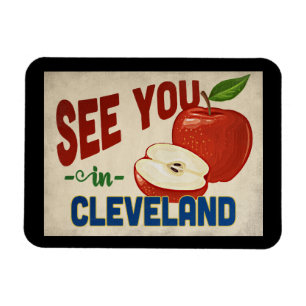 Magnet Flexible Cleveland Ohio Apple - Vintage voyage
