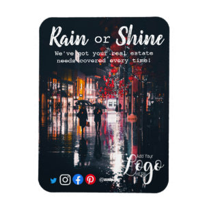 Magnet Flexible Clientèle pluie référencement immobilier marketing