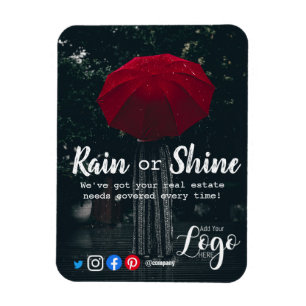 Magnet Flexible Clientèle pluie référencement immobilier marketing