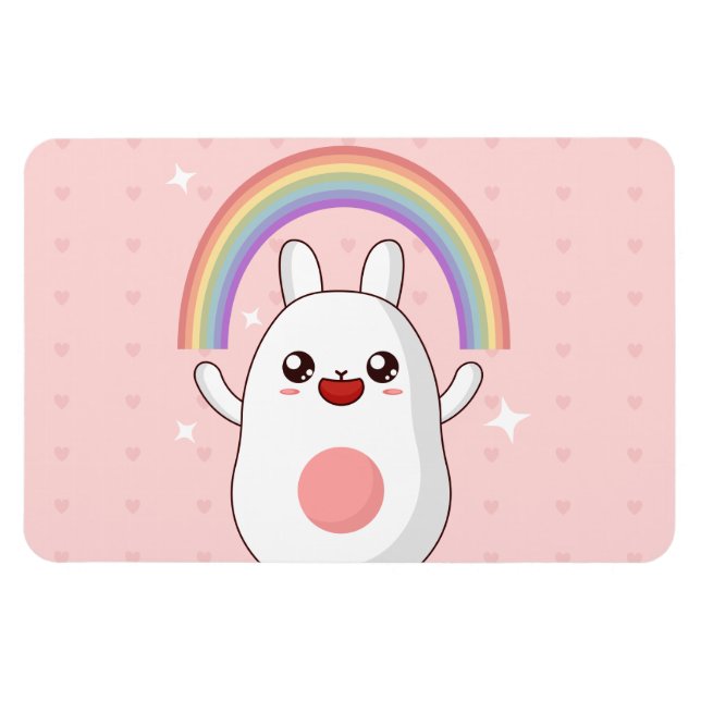 Magnet Flexible Clipart arc-en-ciel de Kawaii (Horizontal)