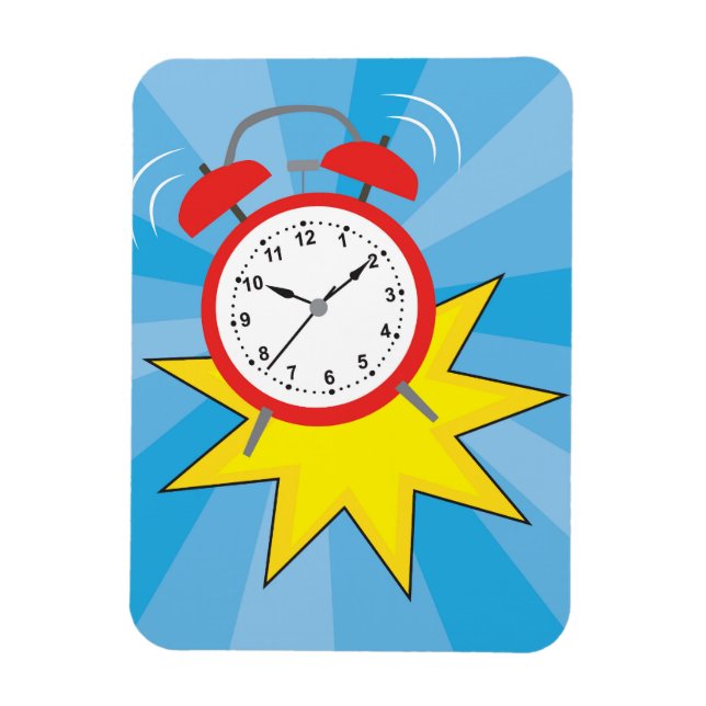 Magnet Flexible Clock Alarming (Vertical)