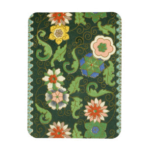 Magnet Flexible Cloisonne Chine Patter Asiatique Oriental