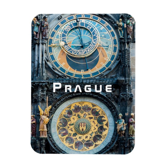 Magnet Flexible Closeup on Prague Astronomical Horloge - Tchèque R (Vertical)