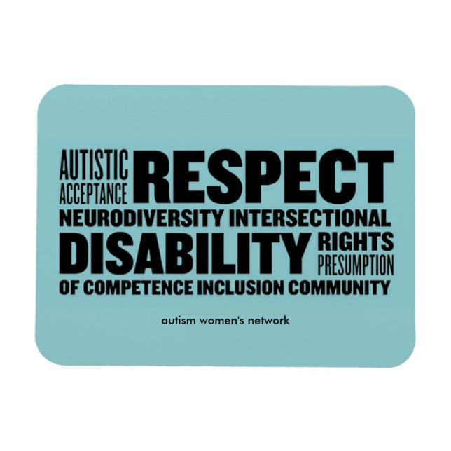 Magnet Flexible Cloud de mot AWN flexi-aimant (Horizontal)