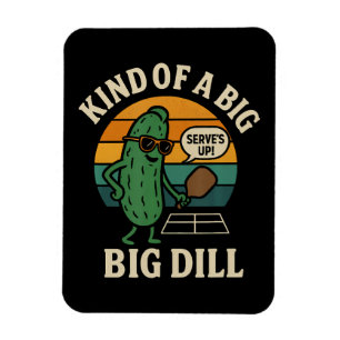 Magnet Flexible Club de pickleball social drôle Big Dill