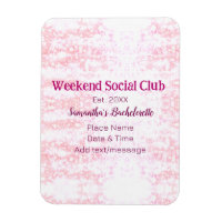 club social de week-end rose paillettes enterremen