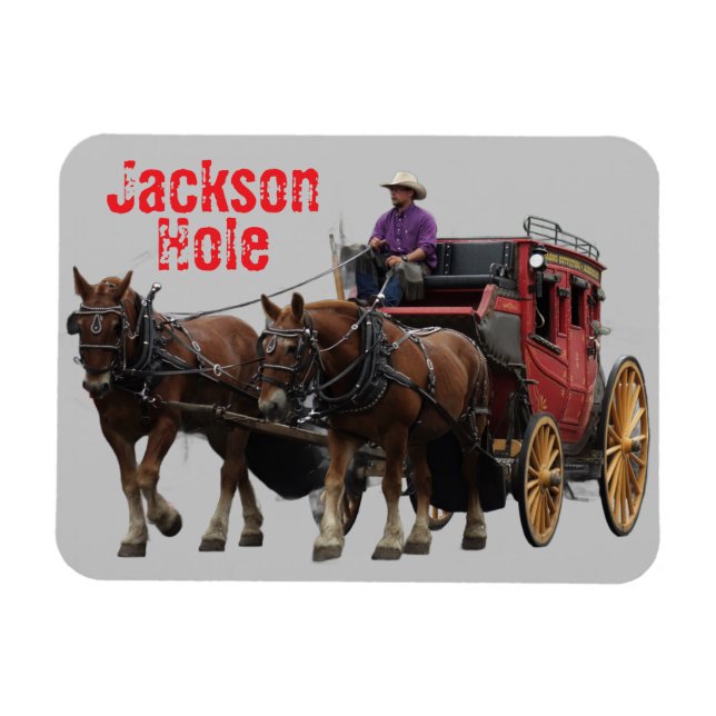 Magnet Flexible Coche de Jackson Hole Wyoming (Horizontal)