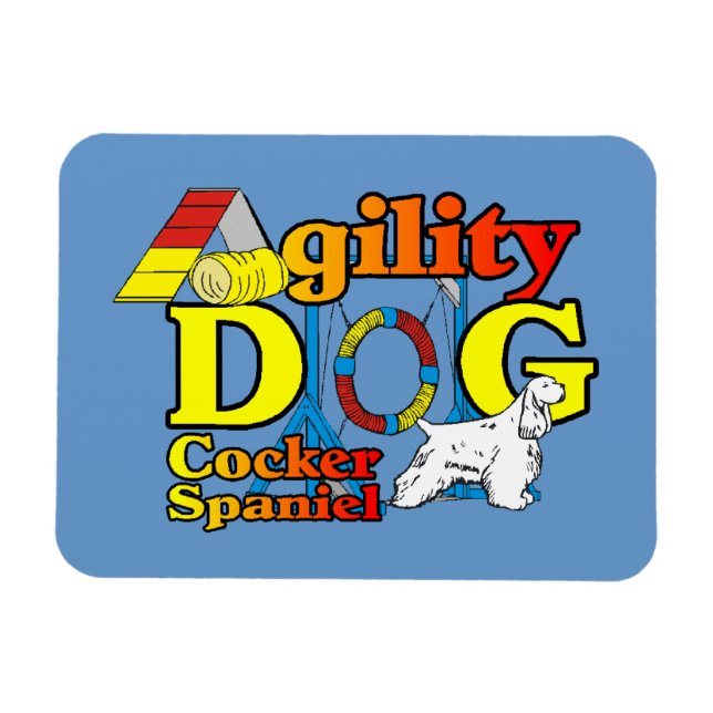 Magnet Flexible Cocker Spaniel Agilité (Horizontal)