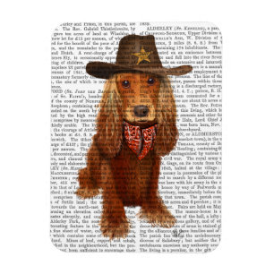 Magnet Flexible Cocker Spaniel Cowboy 2