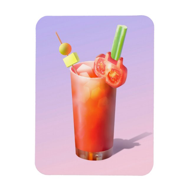 Magnet Flexible Cocktail Creative Bloody Mary (Vertical)