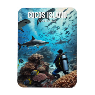 Magnet Flexible Cocos Island Scuba Diver