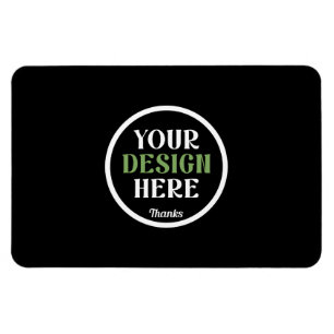 Magnet Flexible Code QR de logo noir personnalisé pour la marque c