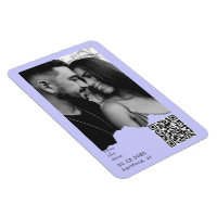 Code QR de photo de couple Pervenche clair Mariage