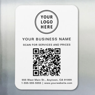Magnet Flexible Code QR du logo commercial promotionnel