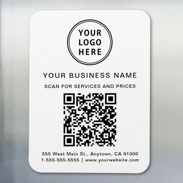 Magnet Flexible Code QR du logo commercial promotionnel (Créateur téléchargé)