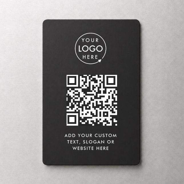Magnet Flexible Code QR | Logo d'entreprise noir Professionnel Mod (Créateur téléchargé)