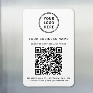 Magnet Flexible Code QR Logo Promotionnel d'Entreprise