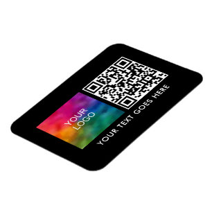 Magnet Flexible Code QR personnalisé Code-barres Nom du texte du l