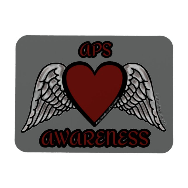 Magnet Flexible Coeur/ailes...APS (Horizontal)