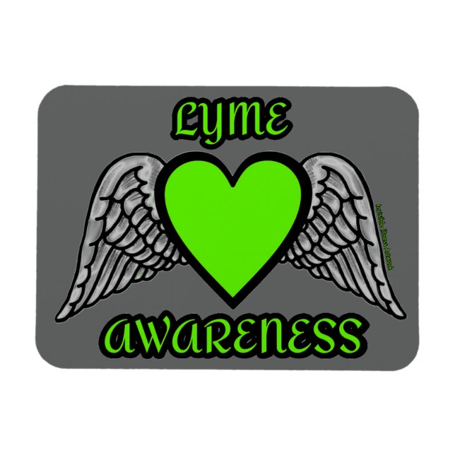 Magnet Flexible Coeur/ailes...Lyme (Horizontal)