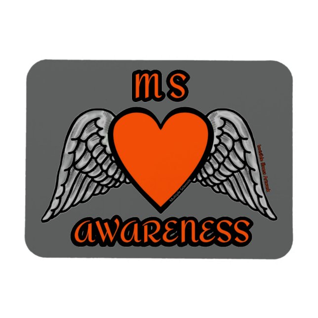 Magnet Flexible Coeur/ailes...MS (Horizontal)