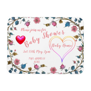 Magnet Flexible Coeur baby shower