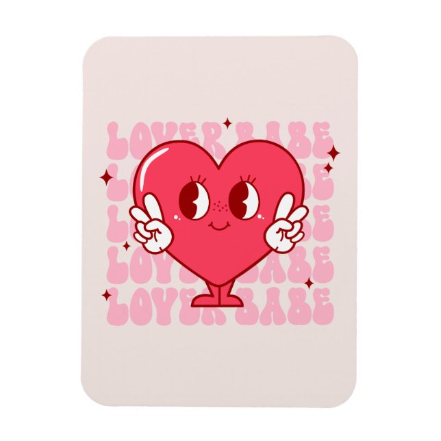Magnet Flexible Coeur de bébé mignon (Vertical)