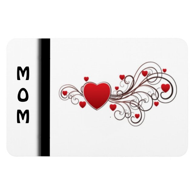 Magnet Flexible Coeur mis en rouleau (Horizontal)