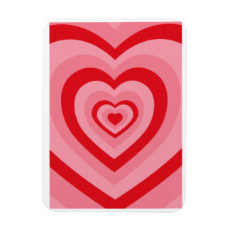 Magnet Flexible Coeur psychédélique super rétro