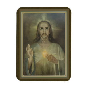 Magnet Flexible Coeur sacré miraculeux de voiture/de réfrigérat