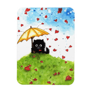 Magnet Flexible Coeurs De Chat Parapluie Par Bihrle