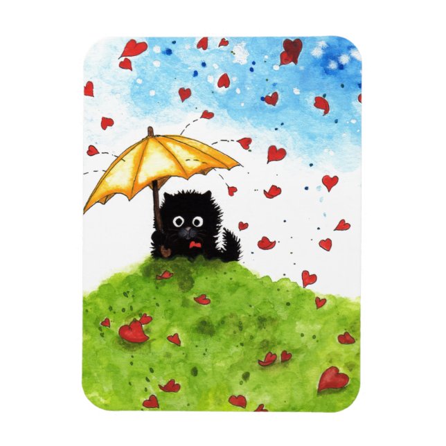 Magnet Flexible Coeurs De Chat Parapluie Par Bihrle (Vertical)