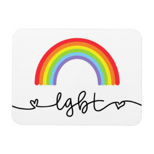 Magnet Flexible Coeurs LGBT et arcs-en-ciel