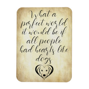 Magnet Flexible Coeurs mignons Comme Chiens Parfait Monde