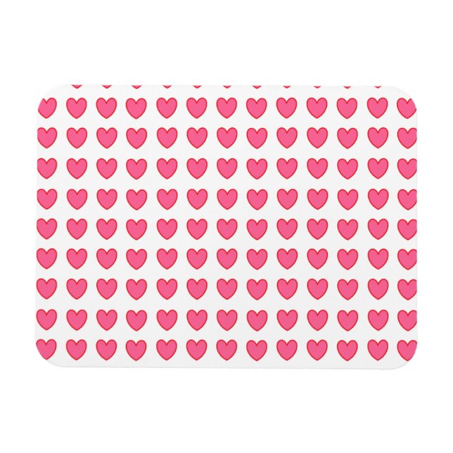 Magnet Flexible Coeurs Polka (Horizontal)